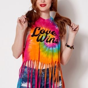 Love wins Tie Dye tank